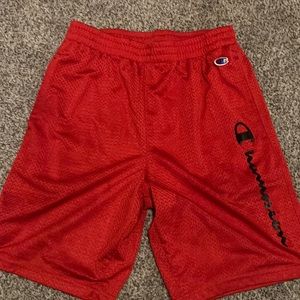 Boys Red Champion Shorts